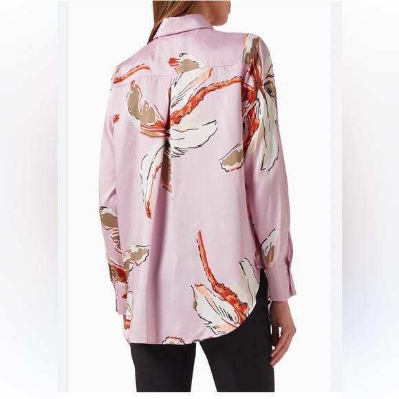 NWT MARELLA 
Lugano Floral-Print Recycled Twill Shirt - Picture 5 of 8